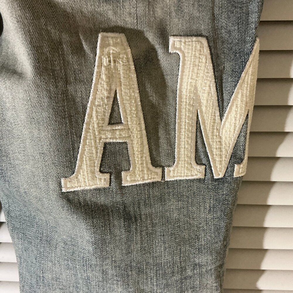 Light blue Amiri jeans "Cloud Patchwork" - image 4